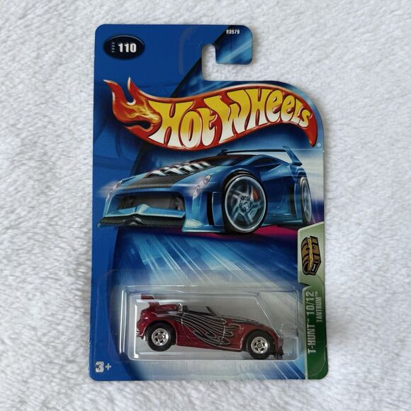 2004 Hot Wheels #110 Treasure Hunt 10/12 Tantrum Dark Red Real Riders - Picture 1 of 3
